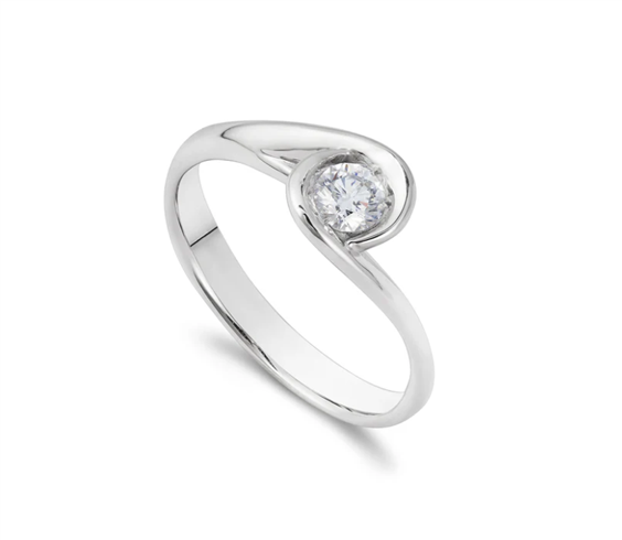 Anello Golay Donna in Oro bianco Diamante 0.20 Ct AIM34-0.20GSI1 - AIM34-0.20GSI1
